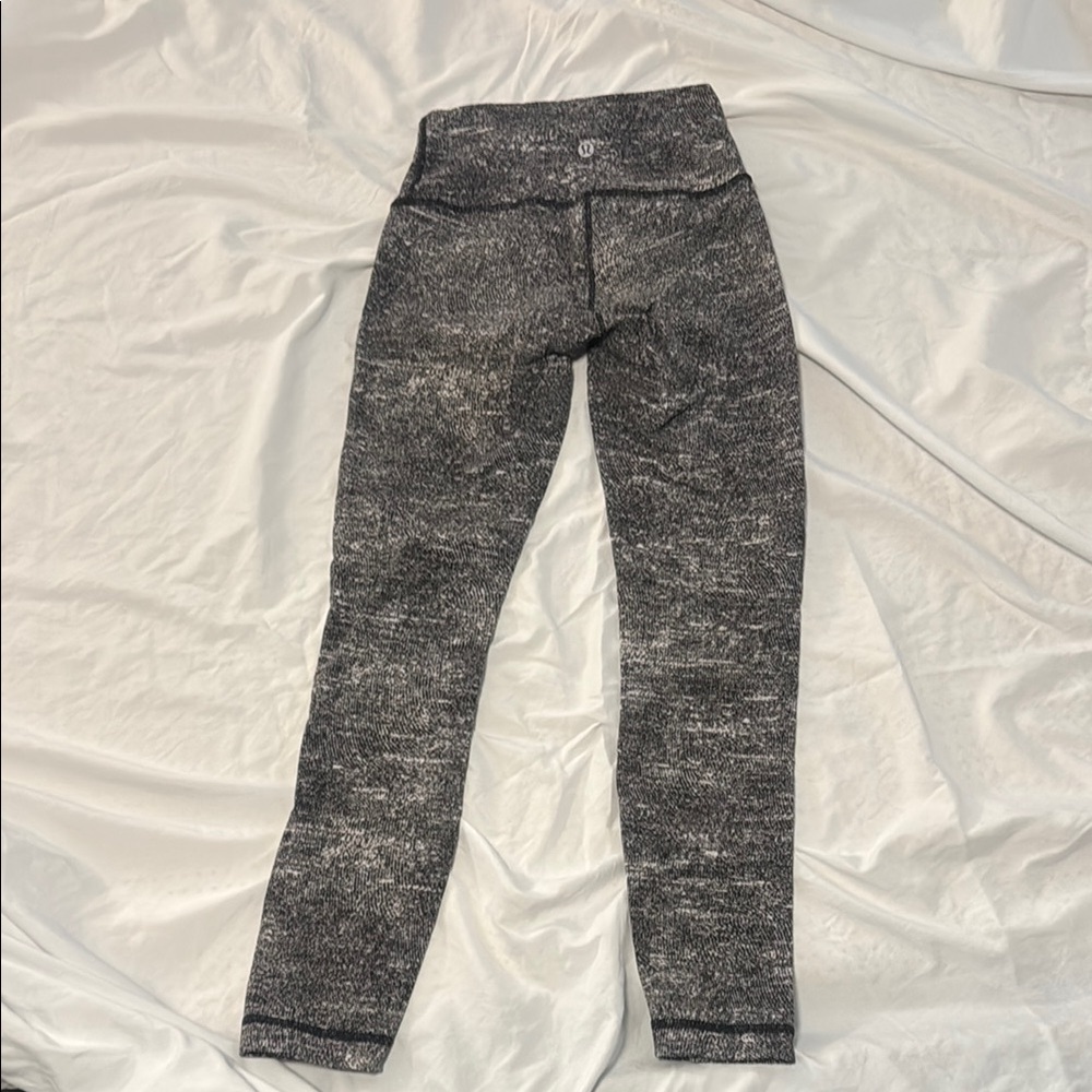 lululemon athletica Black and Gray Leggings